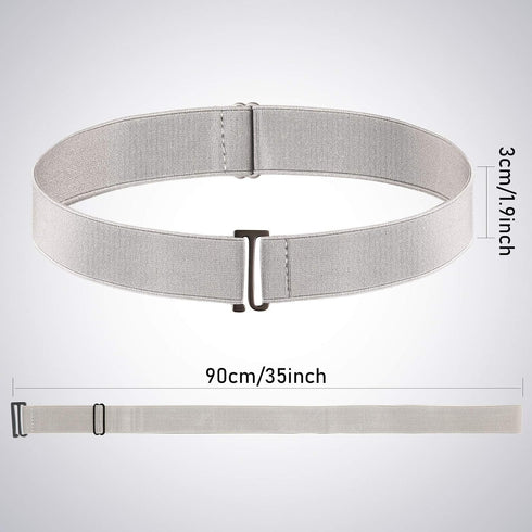 SATINIOR 3 Pieces elastic belt for women Elastic Waist Belt Invisible No Show Belt Adjustable Stretch Free-Buckle Belt for Jeans Pants Dresses Ski...